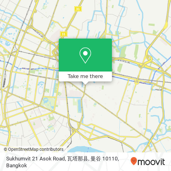 Sukhumvit 21 Asok Road, 瓦塔那县, 曼谷 10110 map