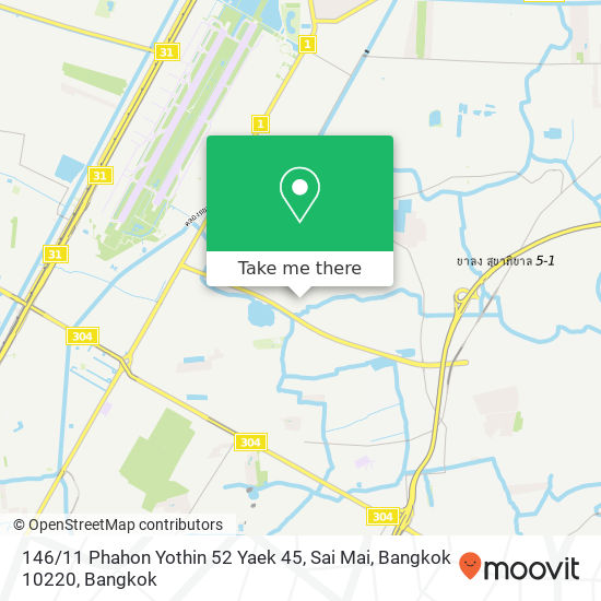 146 / 11 Phahon Yothin 52 Yaek 45, Sai Mai, Bangkok 10220 map