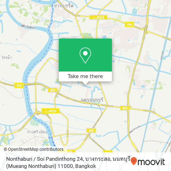 Nonthaburi / Soi Pandinthong 24, บางกระสอ, นนทบุรี (Mueang Nonthaburi) 11000 map