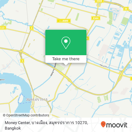 Money Center, บางเมือง, สมุทรปราการ 10270 map