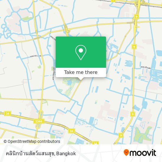 คลินิกบ้านสัตว์แสนสุข map