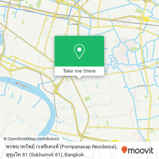 พรพนาทรัพย์ เรสซิเดนท์ (Pornpanasap Residence), สุขุมวิท 81 (Sukhumvit 81) map