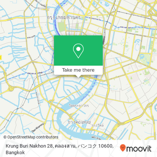 Krung Buri Nakhon 28, คลองสาน, バンコク 10600 map