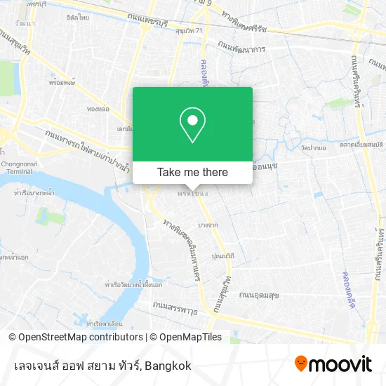 เลจเจนส์ ออฟ สยาม ทัวร์ map