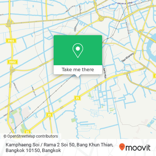 Kamphaeng Soi / Rama 2 Soi 50, Bang Khun Thian, Bangkok 10150 map