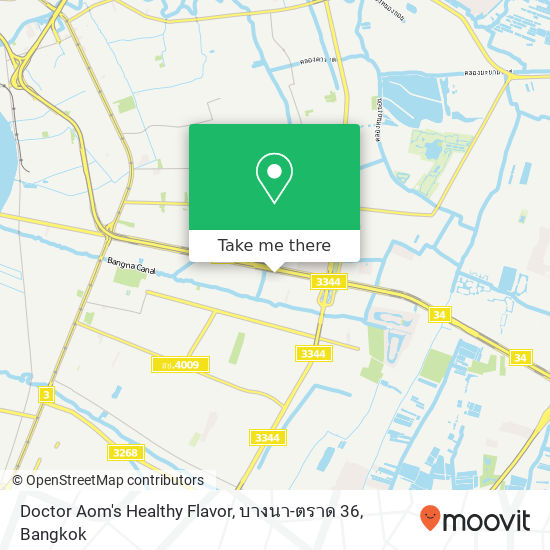 Doctor Aom's Healthy Flavor, บางนา-ตราด 36 map