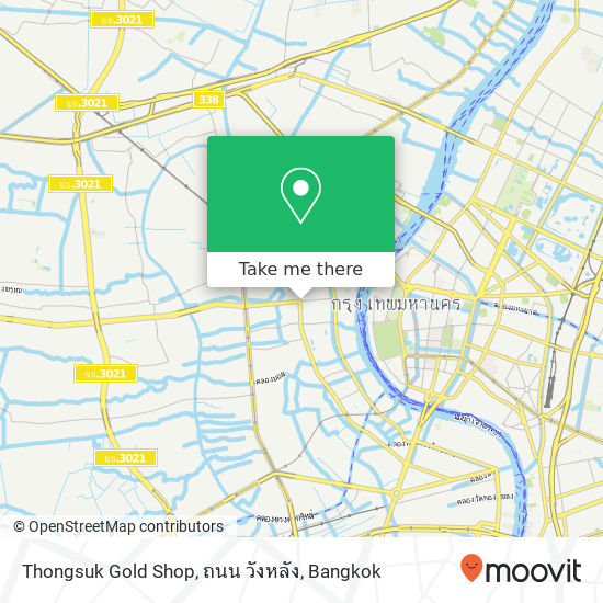 Thongsuk Gold Shop, ถนน วังหลัง map