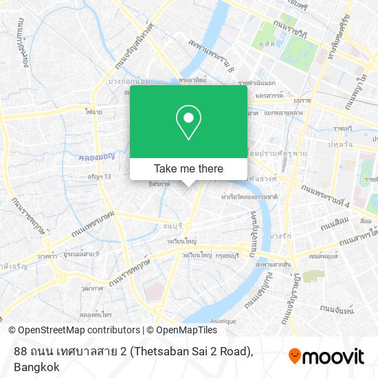 88 ถนน เทศบาลสาย 2 (Thetsaban Sai 2 Road) map