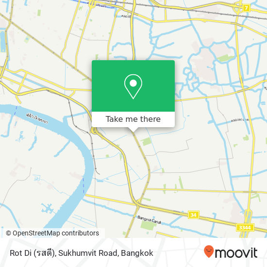 Rot Di (รสดี), Sukhumvit Road map