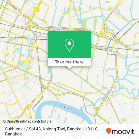 Sukhumvit / Soi 43, Khlong Toei, Bangkok 10110 map