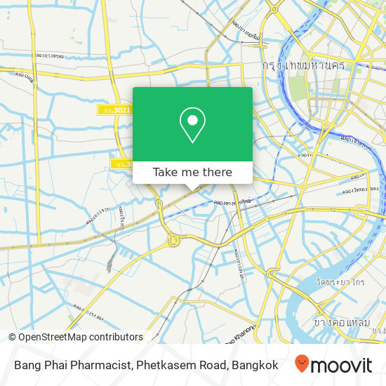 Bang Phai Pharmacist, Phetkasem Road map