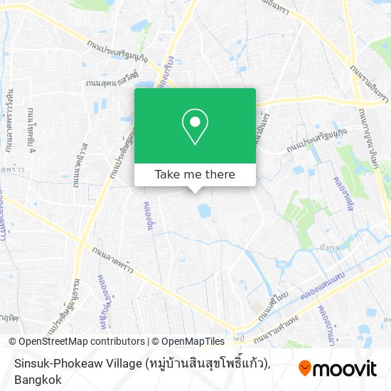 Sinsuk-Phokeaw Village (หมู่บ้านสินสุขโพธิ์แก้ว) map