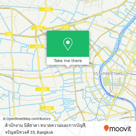 สำนักงาน นิติธาดา ทนายความและการบัญชี, จรัญสนิทวงศ์ 35 map