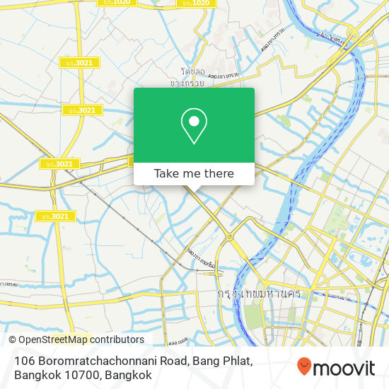 106 Boromratchachonnani Road, Bang Phlat, Bangkok 10700 map