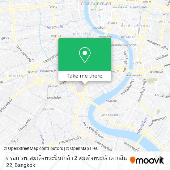 ตรอก รพ. สมเด็จพระปิ่นเกล้า 2 สมเด็จพระเจ้าตากสิน 22 map