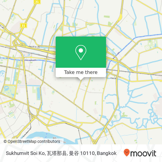 Sukhumvit Soi Ko, 瓦塔那县, 曼谷 10110 map