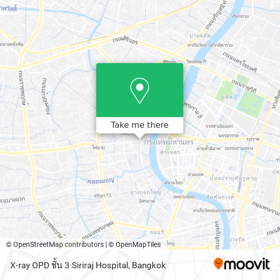 X-ray OPD ชั้น 3 Siriraj Hospital map