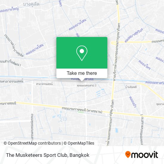 The Musketeers Sport Club map