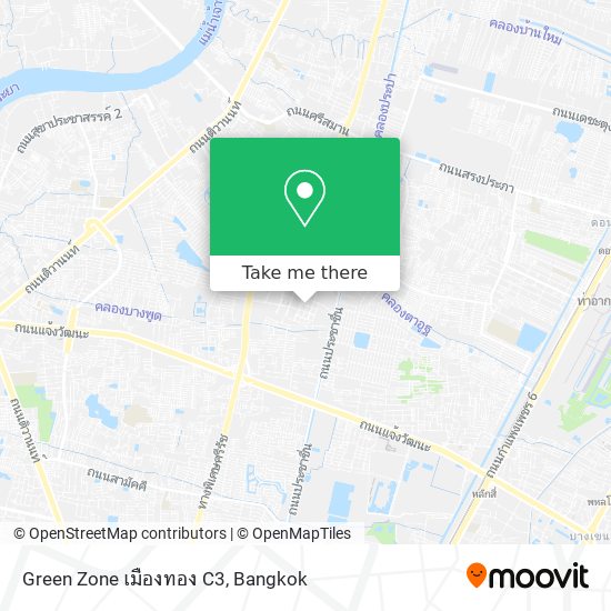 Green Zone เมืองทอง C3 map