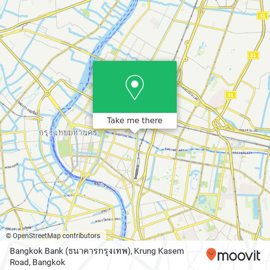 Bangkok Bank (ธนาคารกรุงเทพ), Krung Kasem Road map