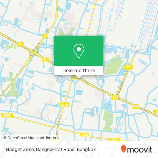 Gadget Zone, Bangna-Trat Road map