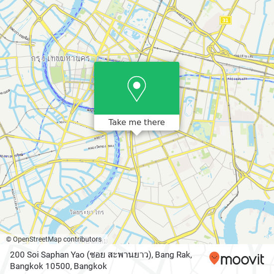 200 Soi Saphan Yao (ซอย สะพานยาว), Bang Rak, Bangkok 10500 map