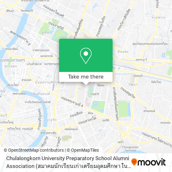 Chulalongkorn University Preparatory School Alumni Association map