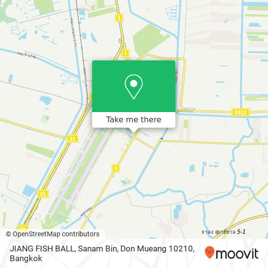JIANG FISH BALL, Sanam Bin, Don Mueang 10210 map