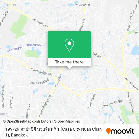 199 / 29 คาซ่าซิตี้ นวลจันทร์ 1 (Casa City Nuan Chan 1) map