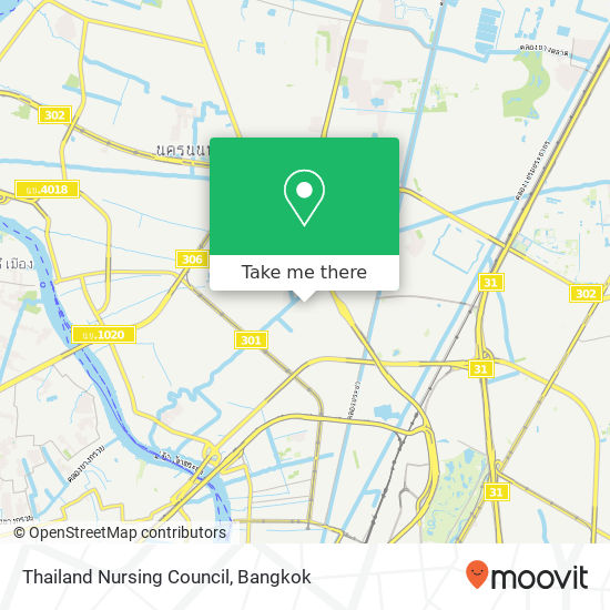 Thailand Nursing Council map