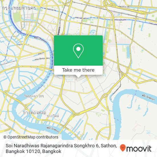 Soi Naradhiwas Rajanagarindra Songkhro 6, Sathon, Bangkok 10120 map