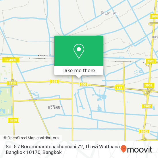 Soi 5 / Borommaratchachonnani 72, Thawi Watthana, Bangkok 10170 map