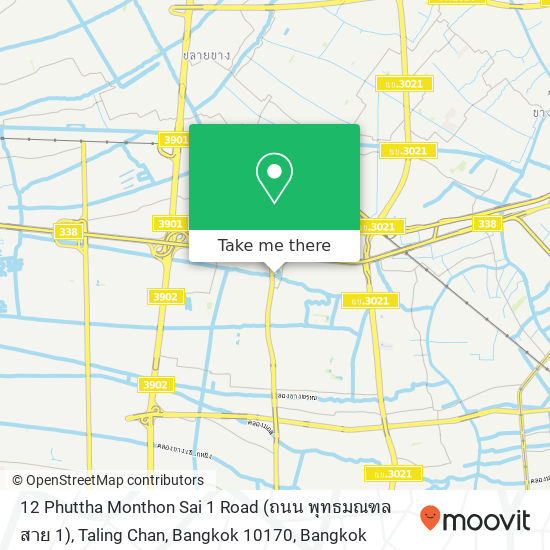 12 Phuttha Monthon Sai 1 Road (ถนน พุทธมณฑลสาย 1), Taling Chan, Bangkok 10170 map