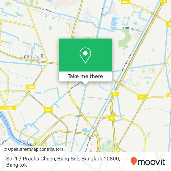 Soi 1 / Pracha Chuen, Bang Sue, Bangkok 10800 map