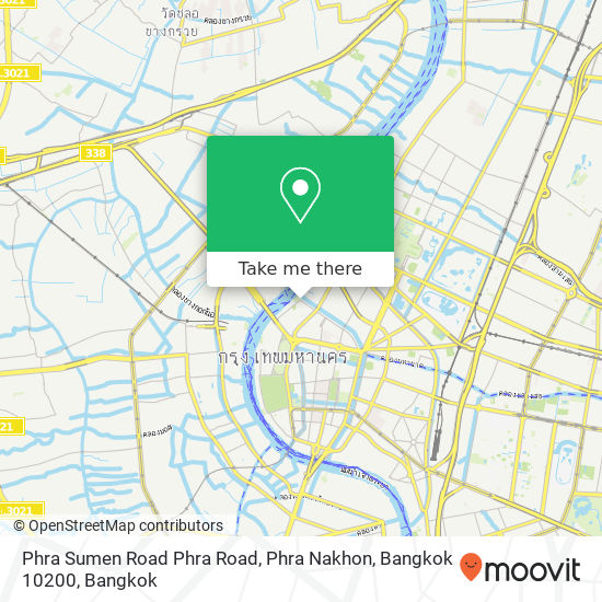 Phra Sumen Road Phra Road, Phra Nakhon, Bangkok 10200 map
