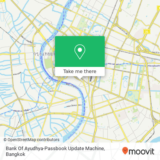 Bank Of Ayudhya-Passbook Update Machine map