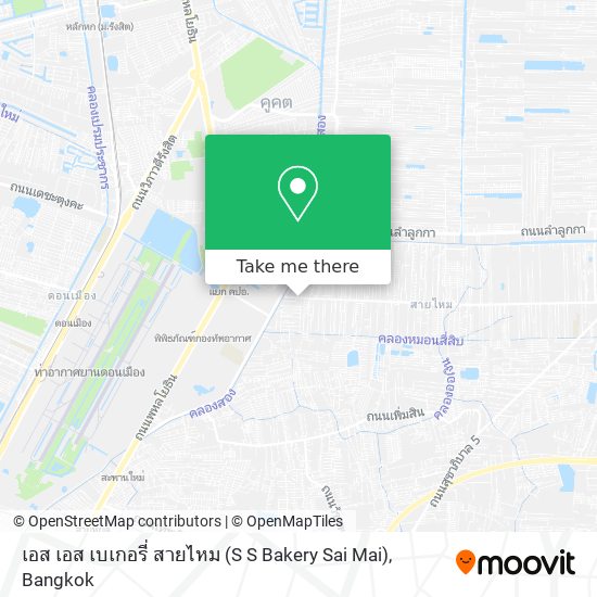 เอส เอส เบเกอรี่ สายไหม (S S Bakery Sai Mai) map