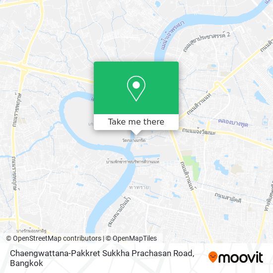 Chaengwattana-Pakkret Sukkha Prachasan Road map