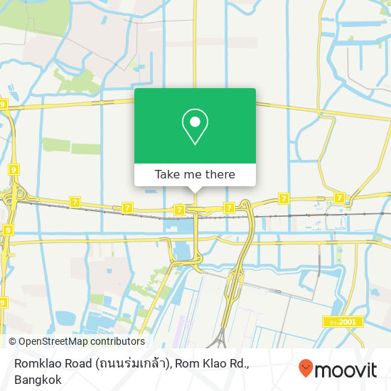 Romklao Road (ถนนร่มเกล้า), Rom Klao Rd. map