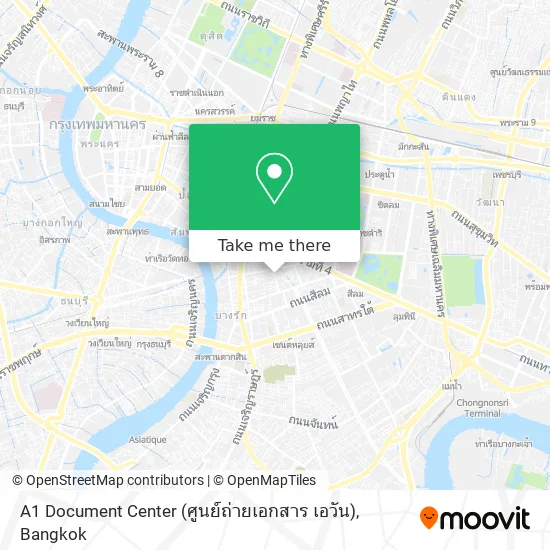 A1 Document Center (ศูนย์ถ่ายเอกสาร เอวัน) map