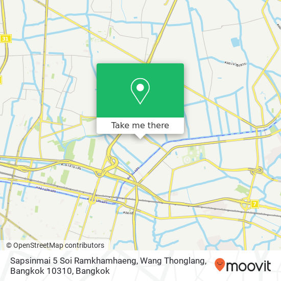 Sapsinmai 5 Soi Ramkhamhaeng, Wang Thonglang, Bangkok 10310 map