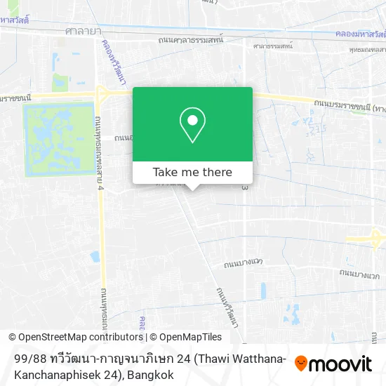 99 / 88 ทวีวัฒนา-กาญจนาภิเษก 24 (Thawi Watthana-Kanchanaphisek 24) map