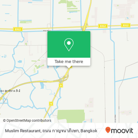 Muslim Restaurant, ถนน กาญจนาภิเษก map