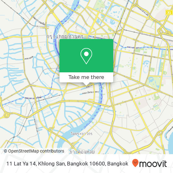 11 Lat Ya 14, Khlong San, Bangkok 10600 map
