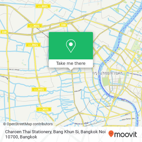Charoen Thai Stationery, Bang Khun Si, Bangkok Noi 10700 map