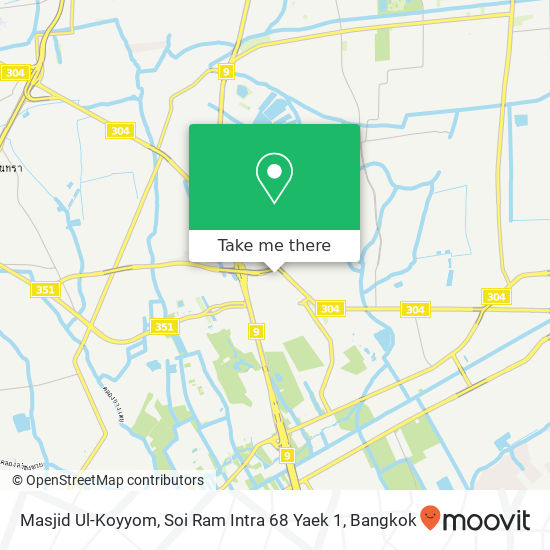 Masjid Ul-Koyyom, Soi Ram Intra 68 Yaek 1 map