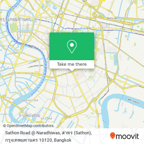 Sathon Road @ Naradhiwas, สาทร (Sathon), กรุงเทพมหานคร 10120 map
