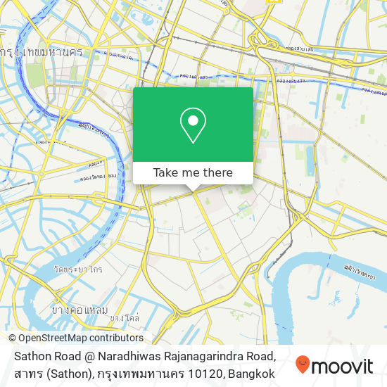 Sathon Road @ Naradhiwas Rajanagarindra Road, สาทร (Sathon), กรุงเทพมหานคร 10120 map