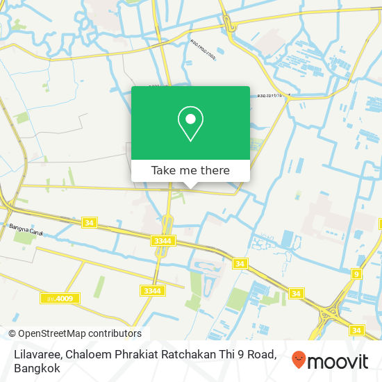 Lilavaree, Chaloem Phrakiat Ratchakan Thi 9 Road map