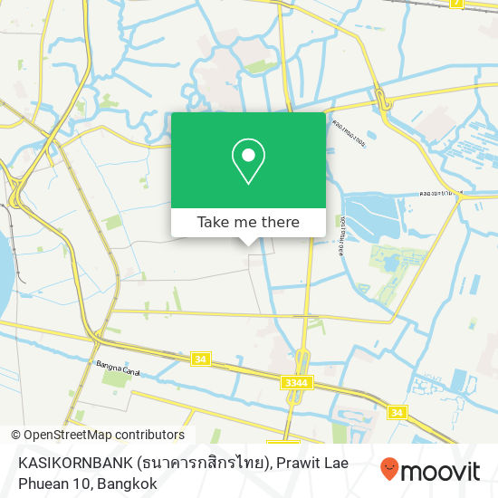 KASIKORNBANK (ธนาคารกสิกรไทย), Prawit Lae Phuean 10 map